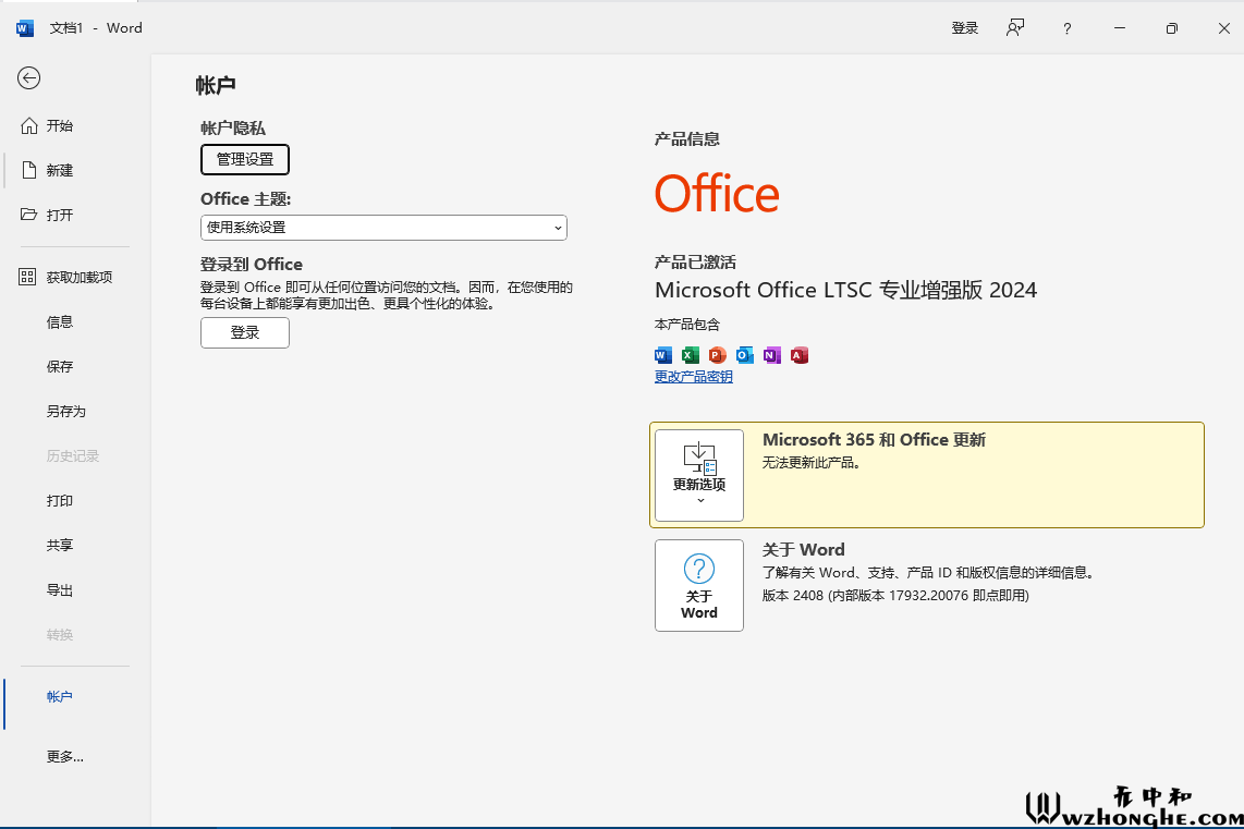 微软 Office 2024 - 无中和wzhonghe.com -2
